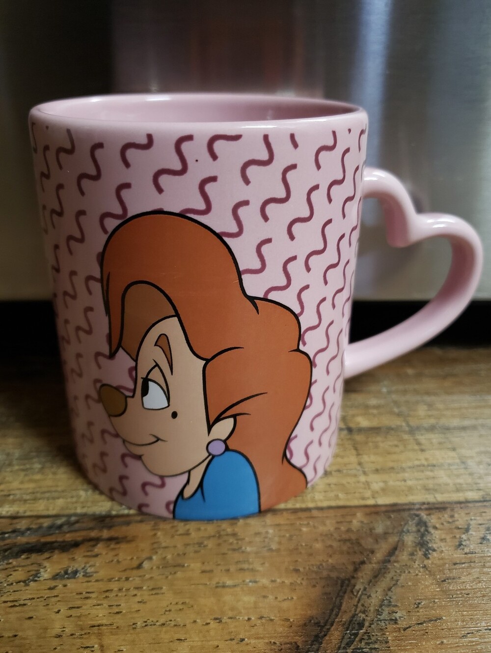 Disney's Roxanne from The Goofy Movie Ceramic Mug with Heart Handle